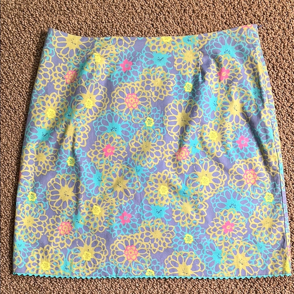 VTG Sigrid Olsen Sport Floral Cotton Skirt